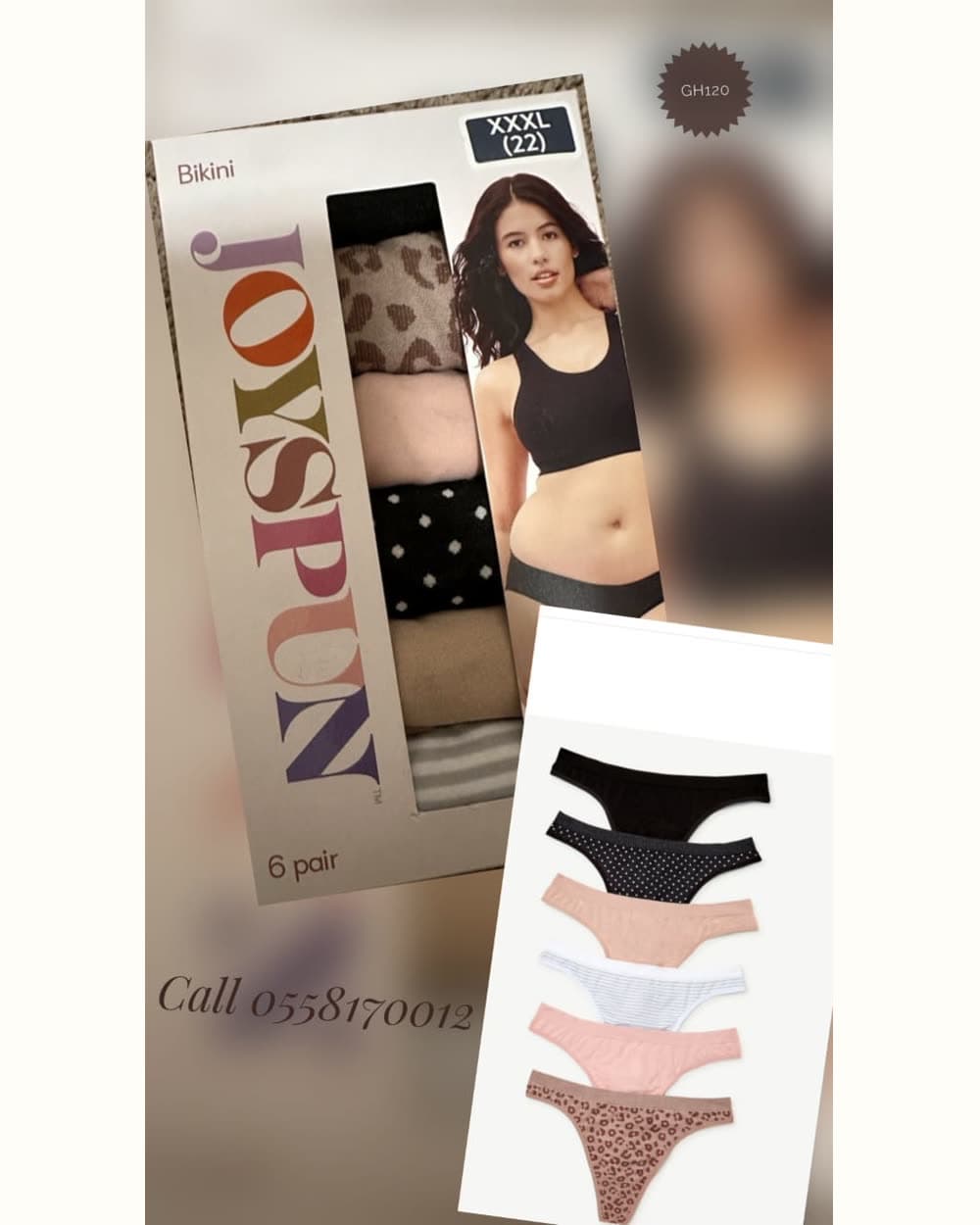 Bikini Cut, 6 Pack