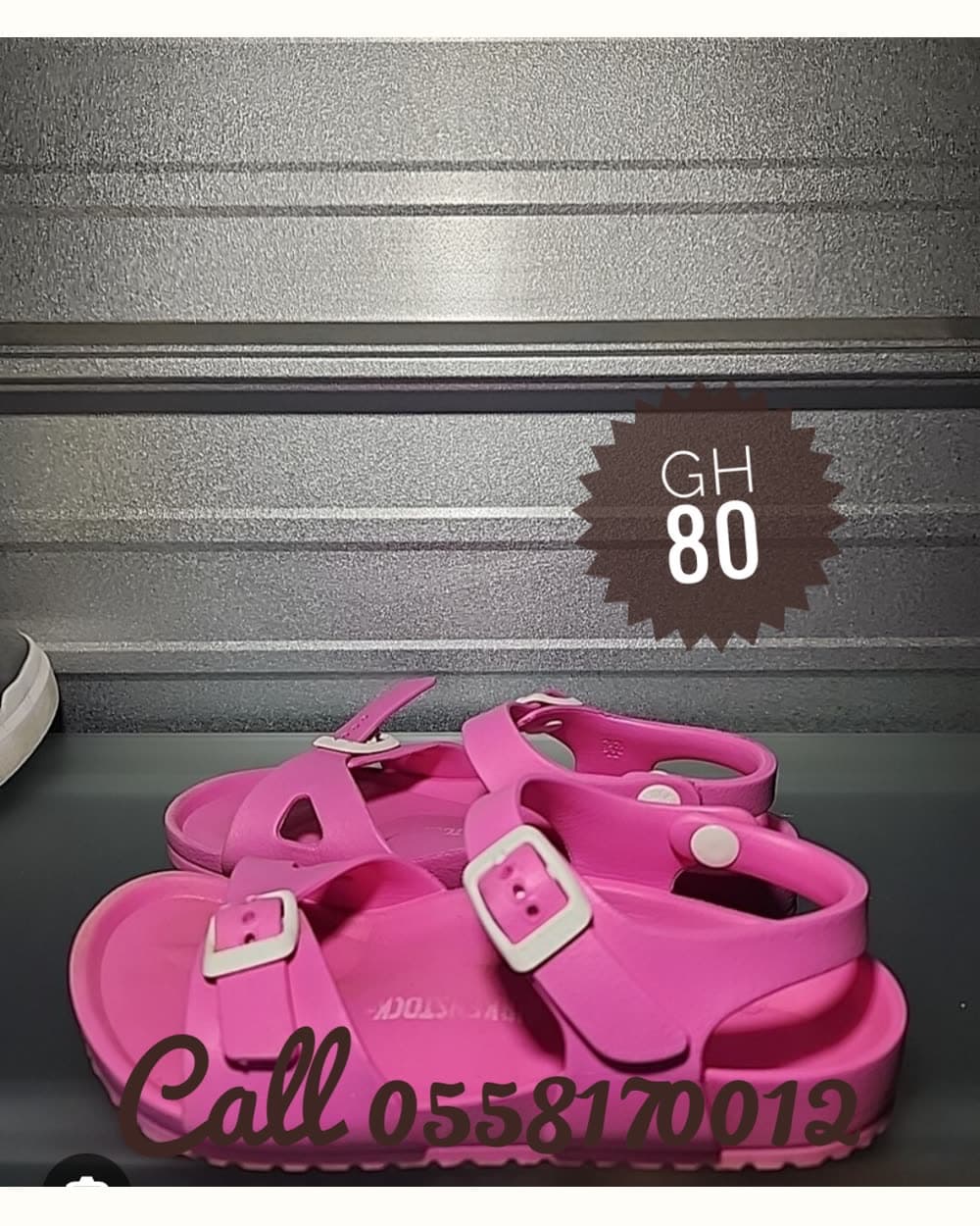 Pink Buckle Sandals