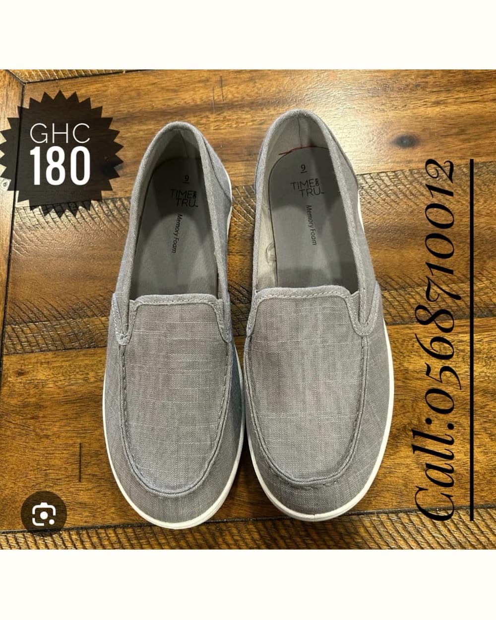 Grey Comfort Slip-ons