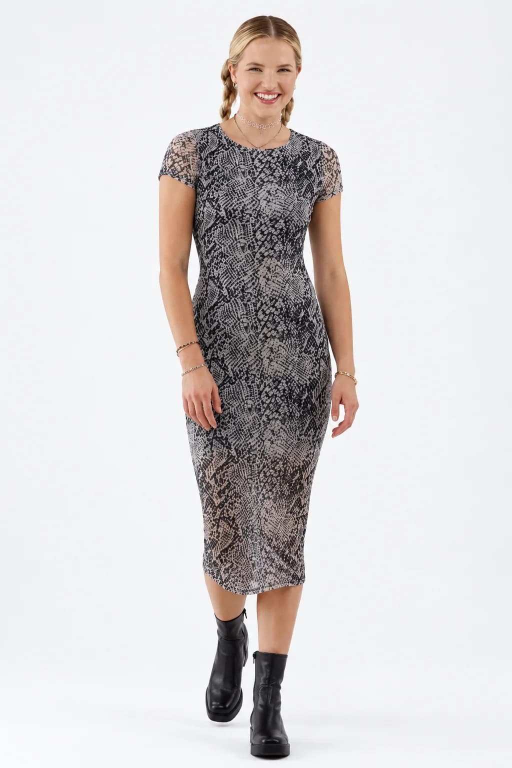 MESH MAXI DRESS