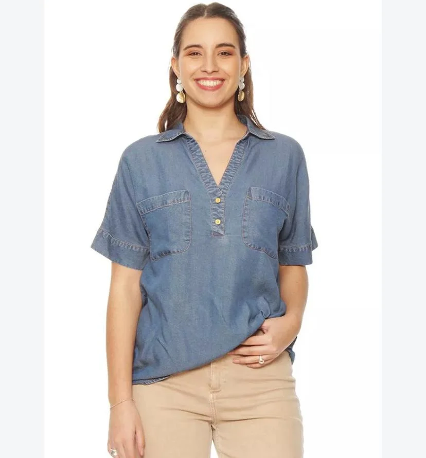 DEMIN BLOUSE