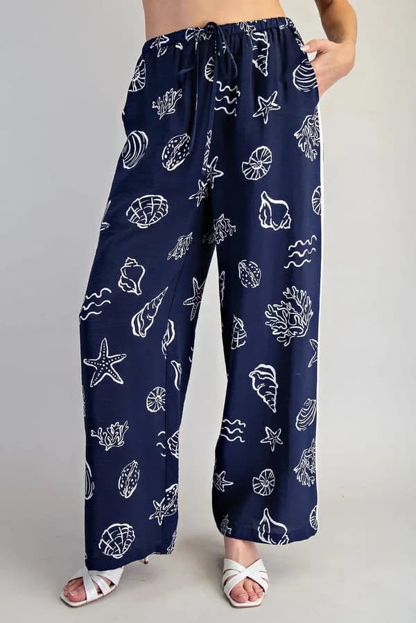 satin pant nvy vacay