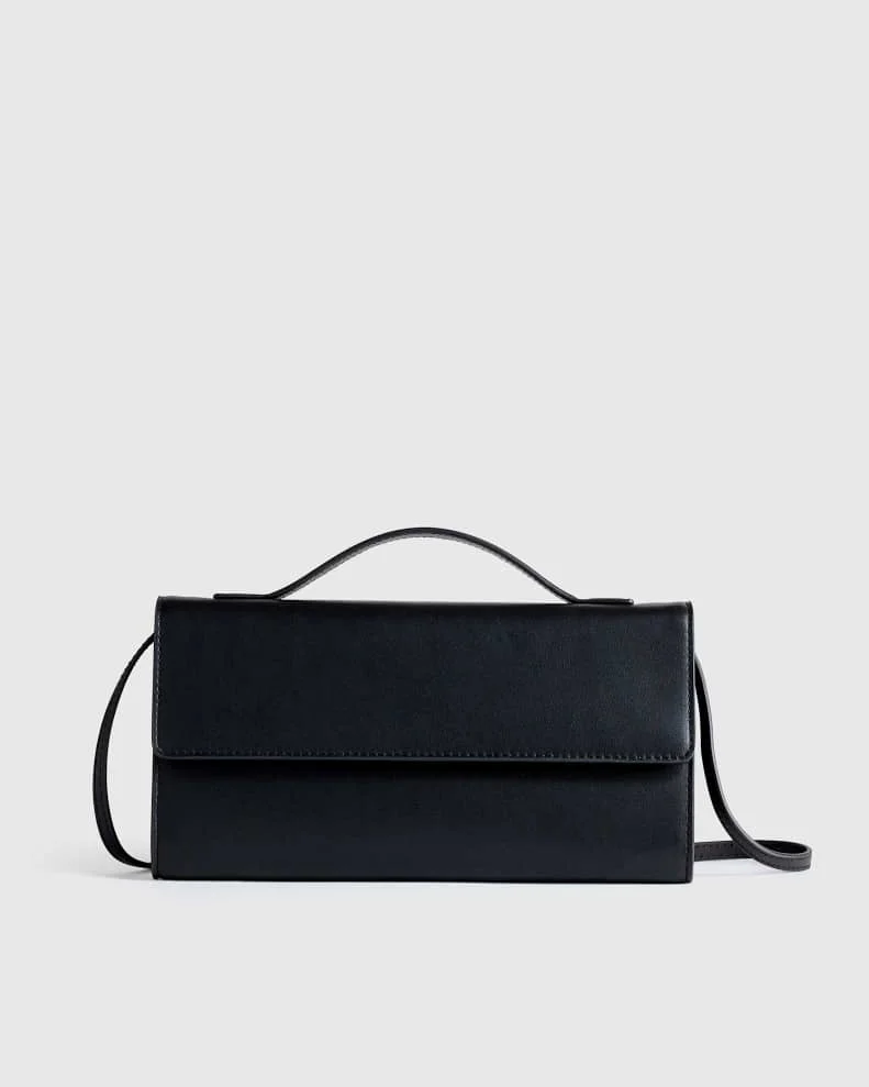 3 POCKET SHOULDER BLACK BAG