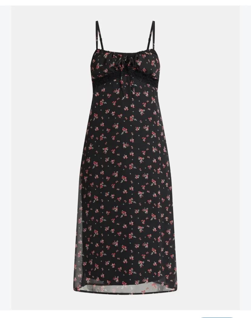 Trim maxi dress