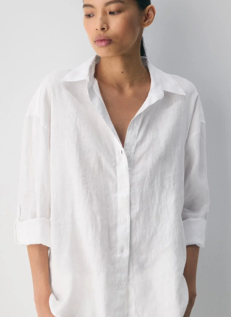 COVER UP SHIRT WHITE