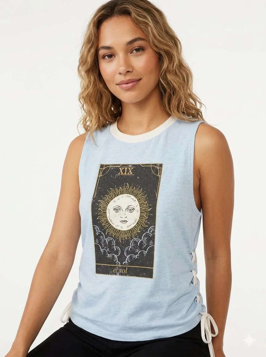 NO BOUNDARIES LACE UP TANK