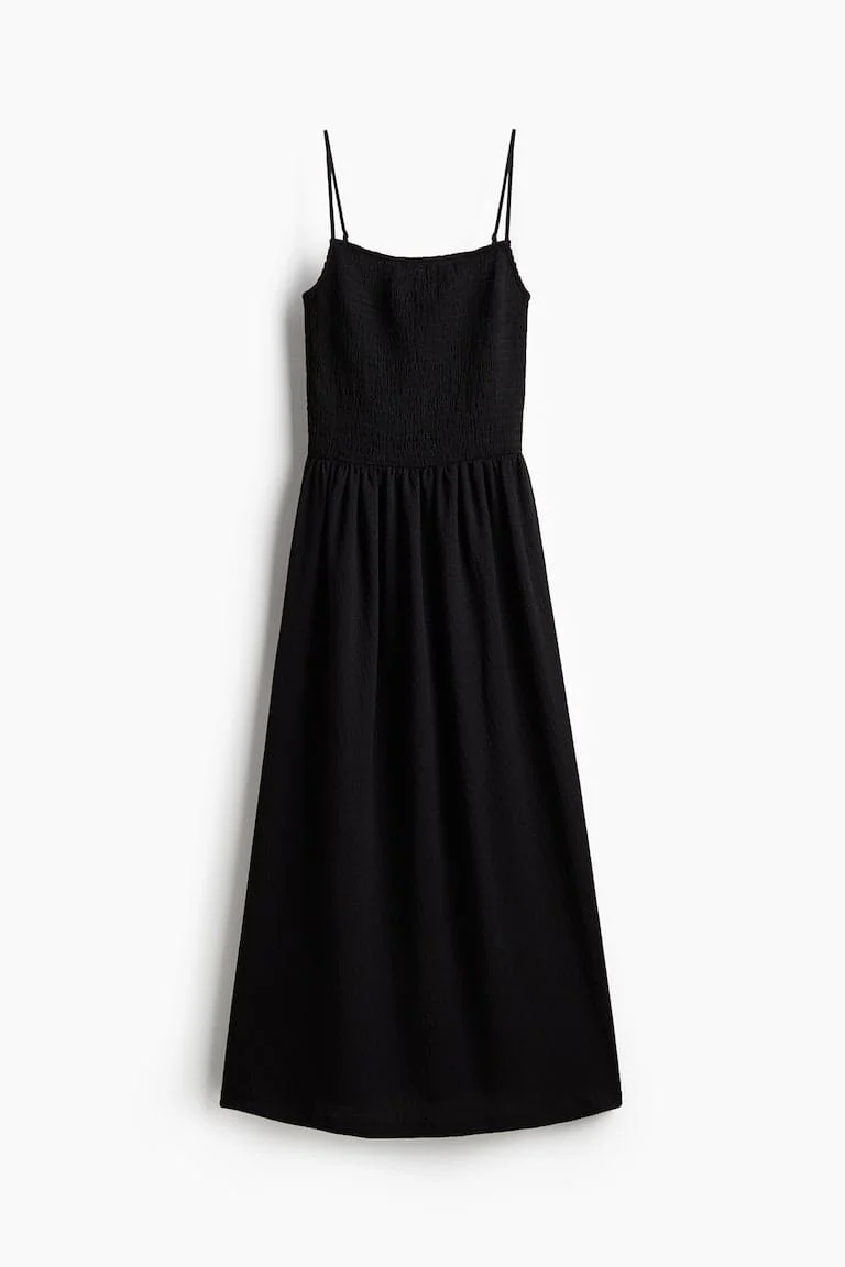 sl cross back midi black