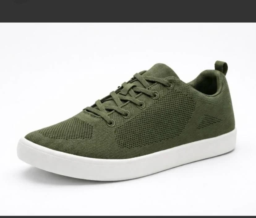 Knit sneaker olive