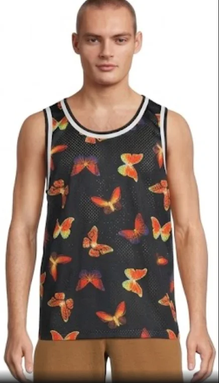 Men mesh tang black