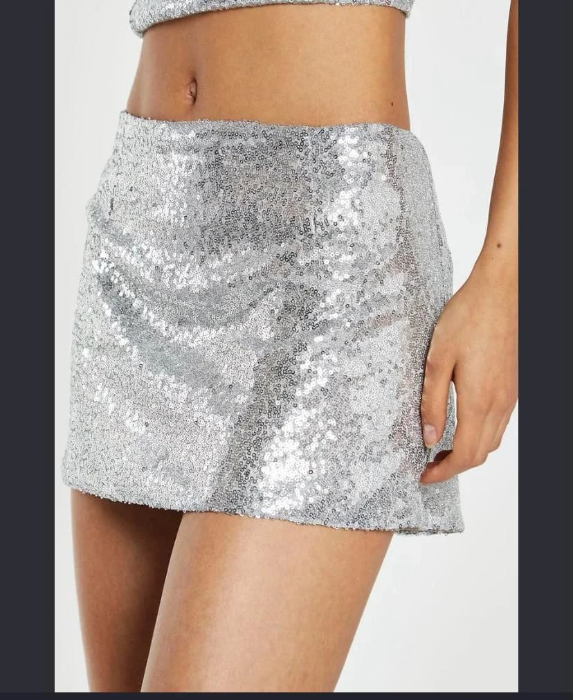 SEQUIN MINI SKIRT