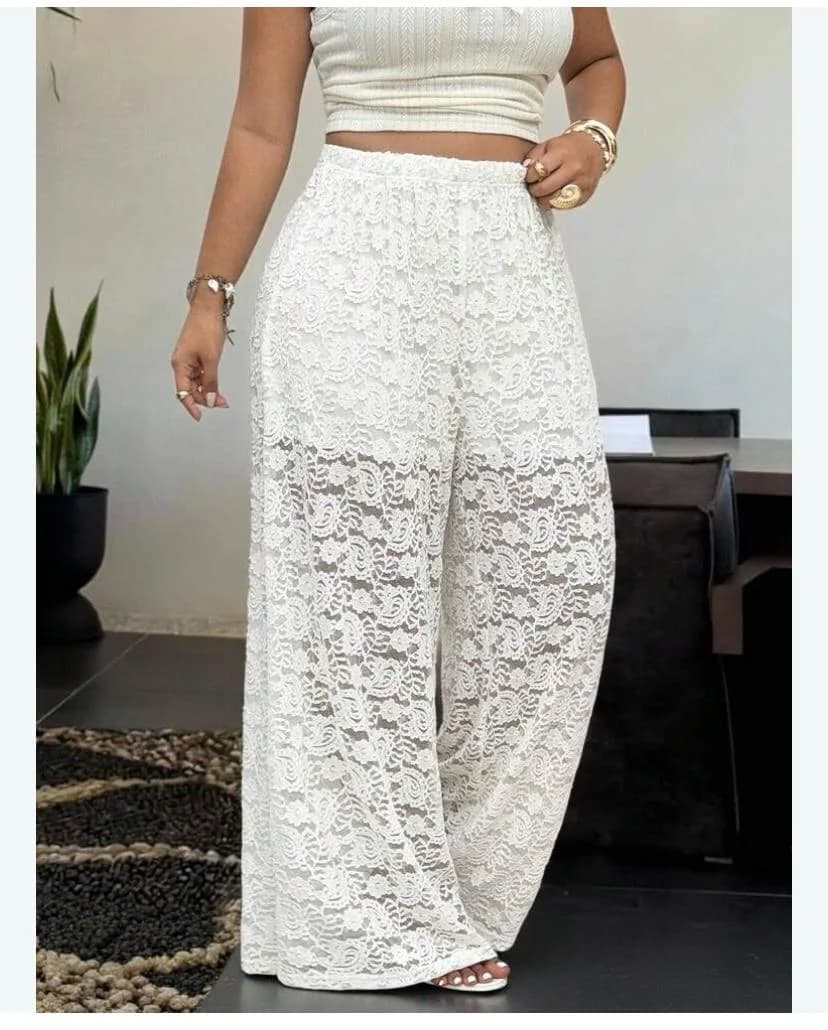 LACE PANT CLD WHITE