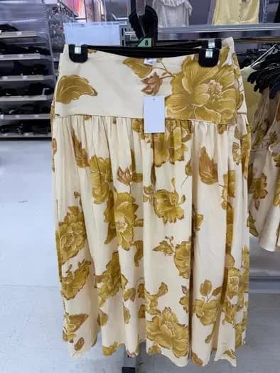 texture yoke maxi boho flral