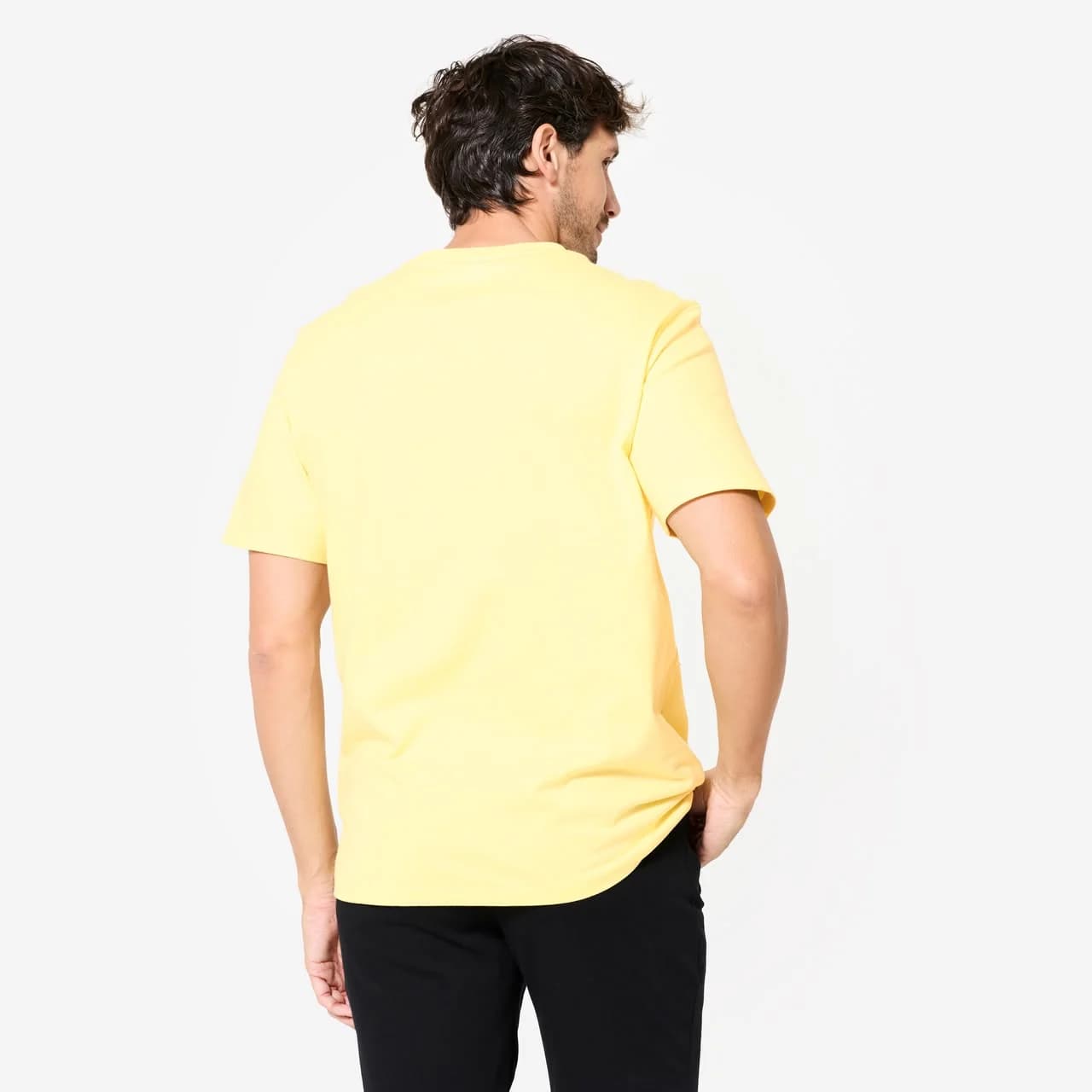 NO BOUNDARIES SCOOP MEN'S TEE TENDER LEMON