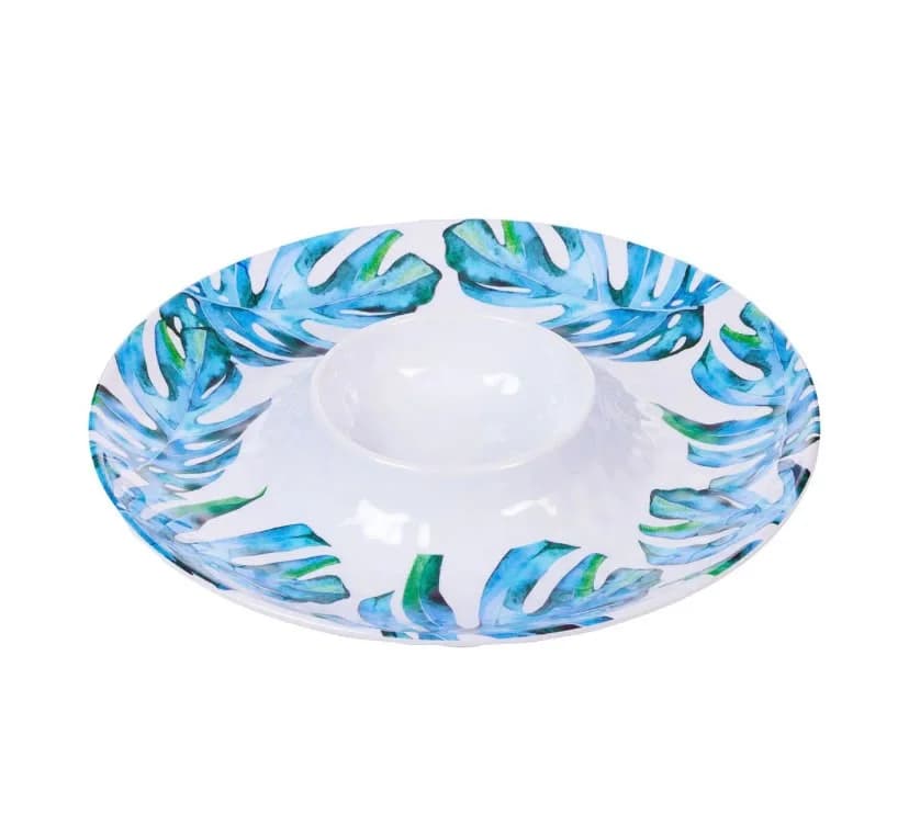 New itemTROPIC CHIP AND DIP PLATE