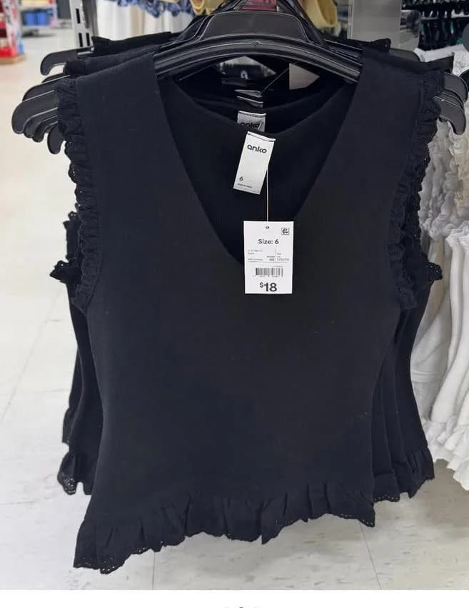 trim top black