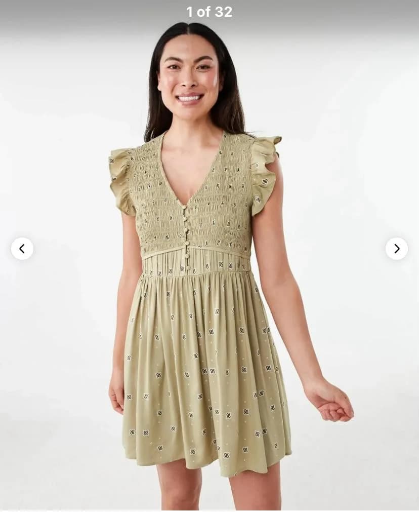 frill bbtn mini dress