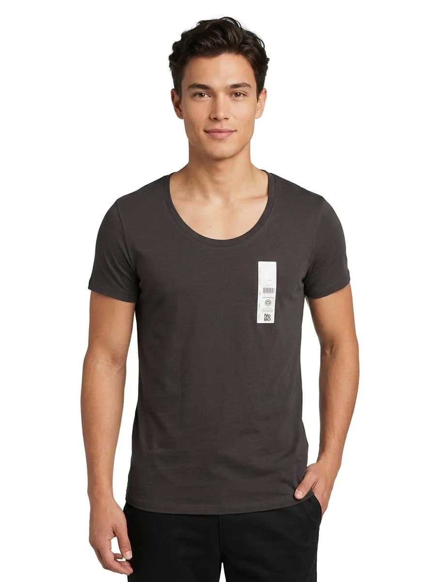 SCOOP TEE BLACK SOOT