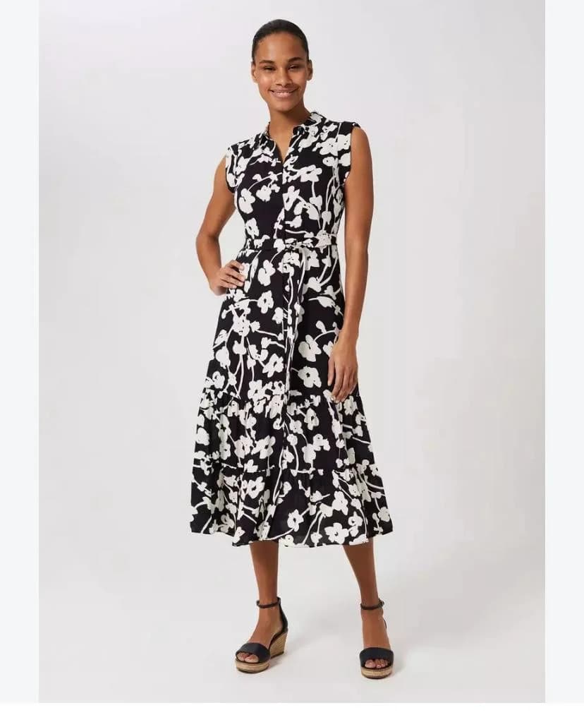 frill tiered blk