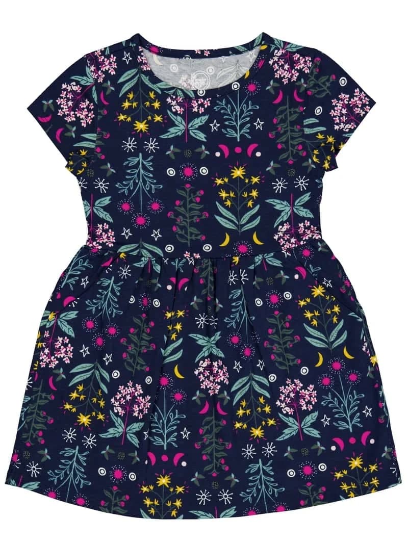 WN SS PLAY DRESS(BLUE COVE)
