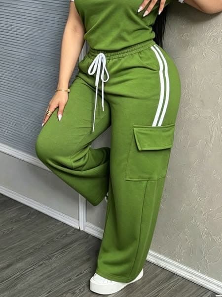 Olive Cargo Two Piece